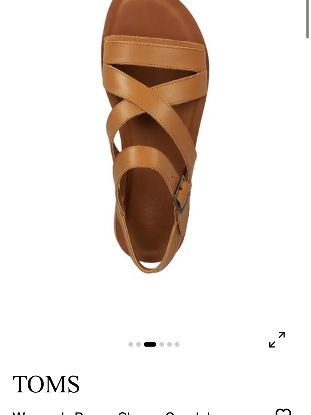 TOMS brown sloane sandals
